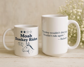 Christian Humor Coffee Mug, Bible Story Mug, Reformed Christian Gift, Pastor Gift Idea, Seminary Student Coffee Cup