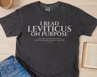Leviticus Bible Humor Shirt, Comfort Colors Christian Theology Tee, Seminary Student Gift, Pastor Humor Shirt, Reformed Christian