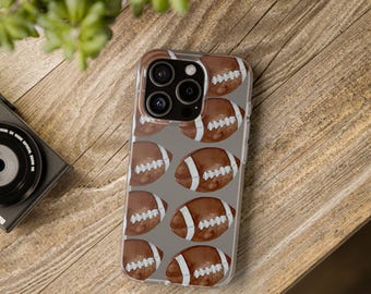 Football Flexi Cases for Sports Lover Boyfriend Dad, iPhone Covers, Gifts for Athletes, Unique Phone Accessories, Fall Sports Celebrations