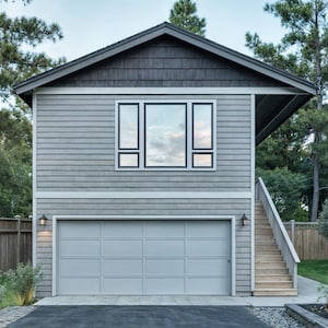 ADU Over Garage Plan | Apartment Over Garage Plans | 800 sq. ft. Architectural Home Plans | Tiny Home Over Garage