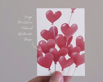 Digital Download - ACEO - Love & Friendship Miniature Watercolor Art Print - Gift Idea