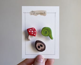 Decorative Pin Set - "Woodland Charms 02"