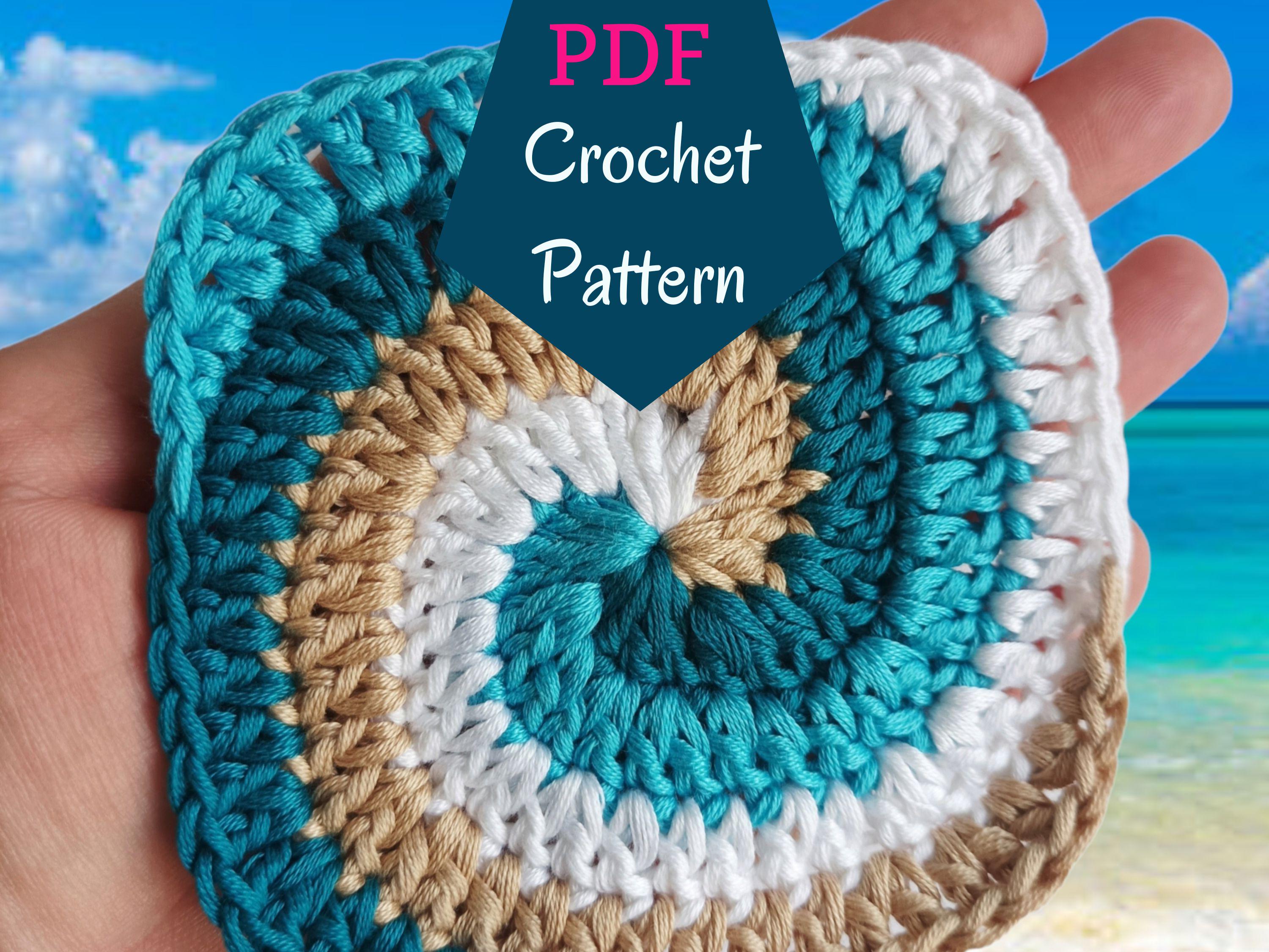 35 Spiral Crochet Patterns for Intricate, Giftable Makes 15 Crochet Pattern Coastal Spiral Coaster with step-by-step