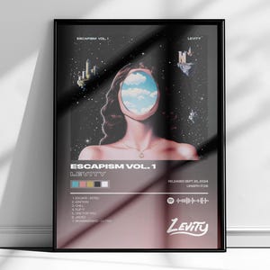Levity - Escapism Vol. 1 (Albumposter) Elektronisk dansmusik DJ, EDM, Dubstep, Väggkonst