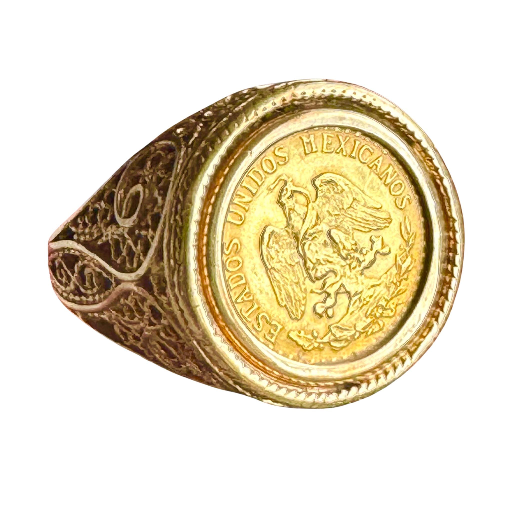 Dos Pesos Coin 14 K - Etsy
