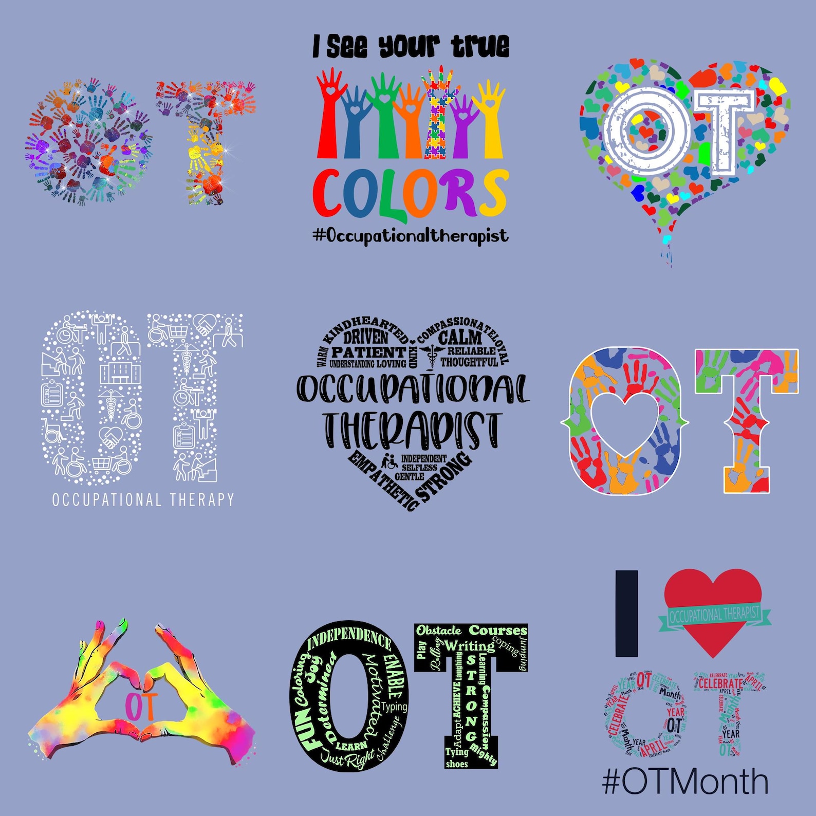 Occupational Therapy Svg Bundle, Occupational Therapist Png ...