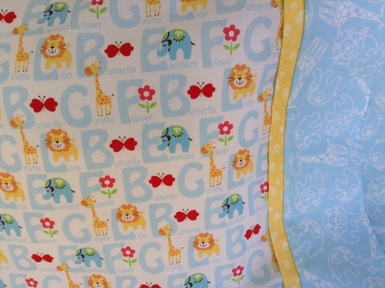 Baby Boy Alphabet Travel Pillowcase