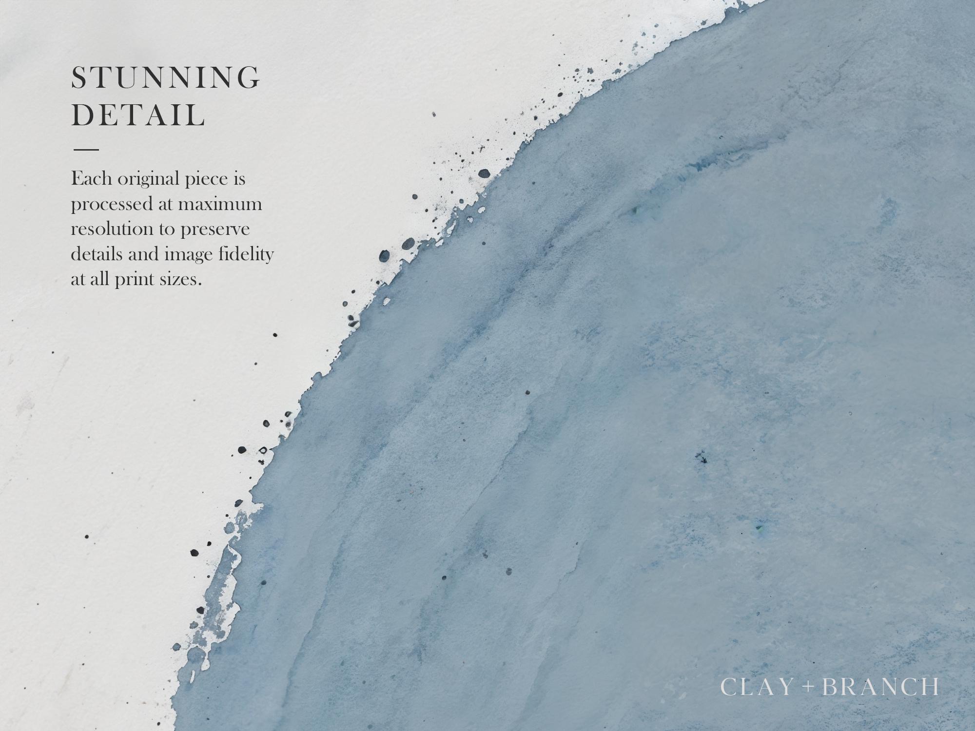 抽象的な海洋水彩画プリント：落ち着いた海岸の装飾（デジタルダウンロード） - Etsy 日本