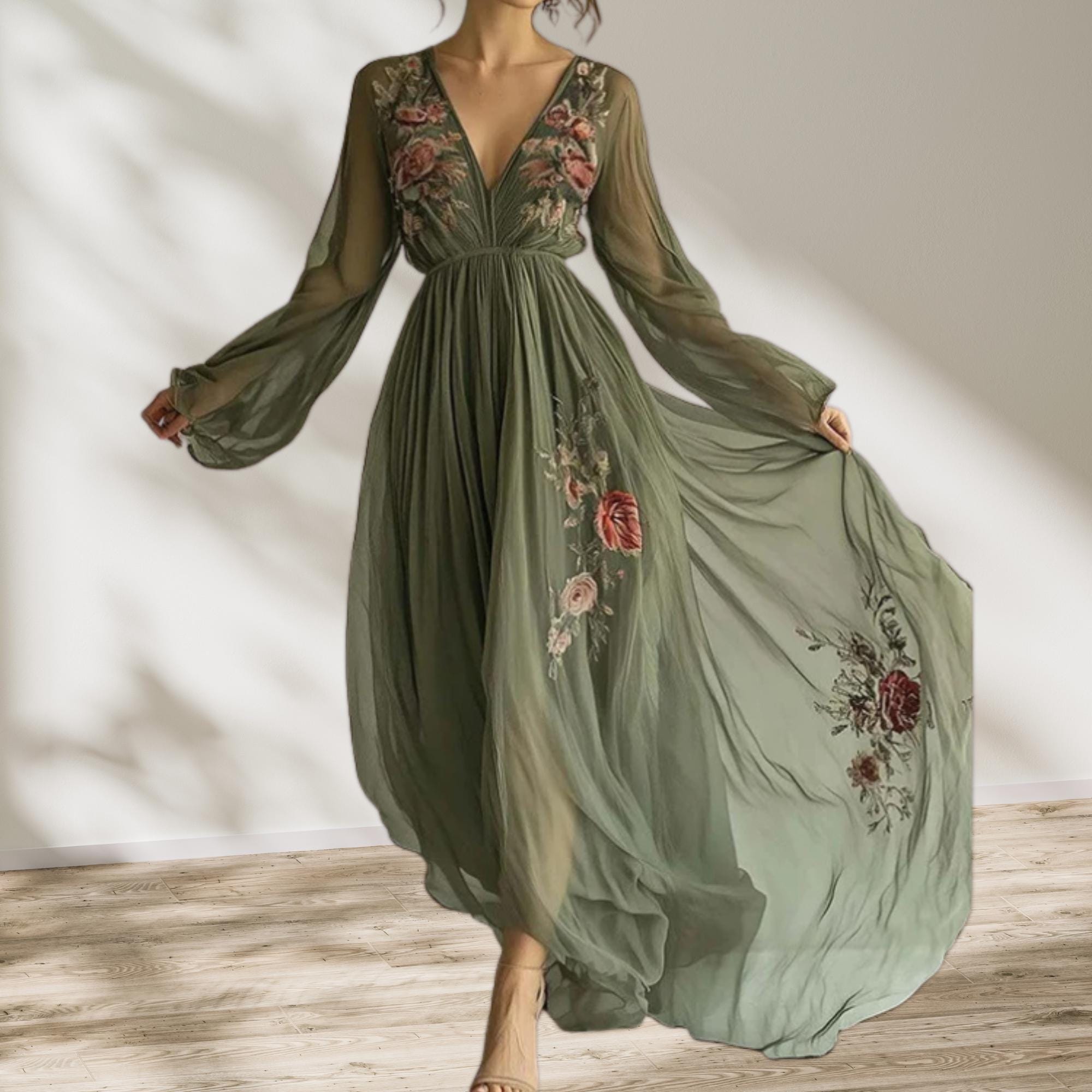 Groene Bruiloft Jurk Bruiloft Gast Lente Wedding Guest Dress