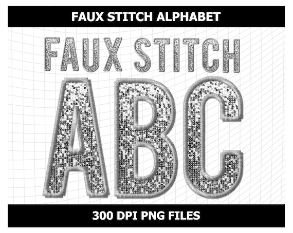 Silver Glitter Lettering Instant Display
