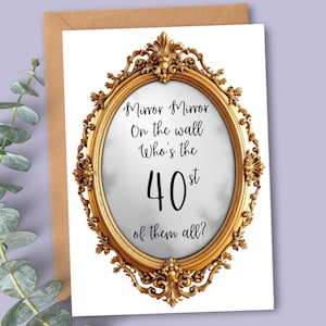 40th Birthday Card Printable Funny Birthday Card for Her Digital Print at Home Sister Birthday Best Friend Turning 40 Fortieth Birthday Gift