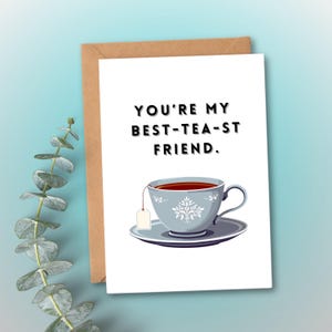 Tarjeta imprimible para mejor amiga, tarjeta digital para el día de San Valentín, tarjeta para mejor amiga, tarjeta de amistad, imprimibles para el día de San Valentín para ella