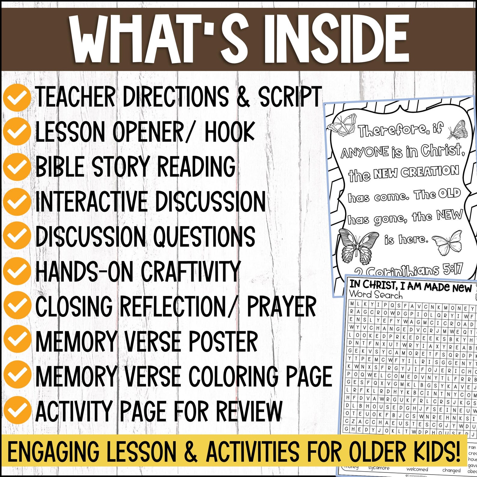 New Year’s Bible Craft & Sunday School Lesson for Kids | Zacchaeus ...
