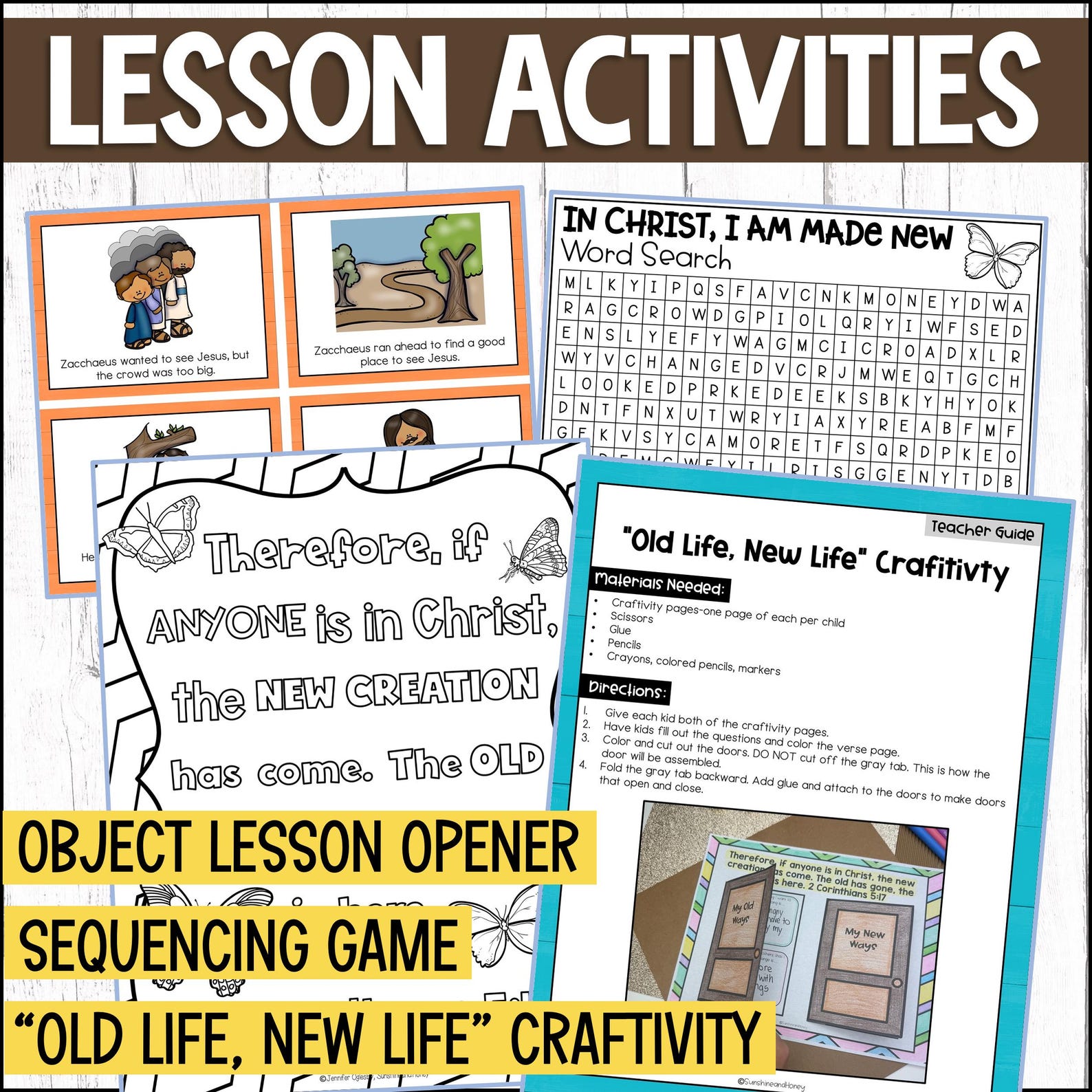 New Year’s Bible Craft & Sunday School Lesson for Kids | Zacchaeus ...