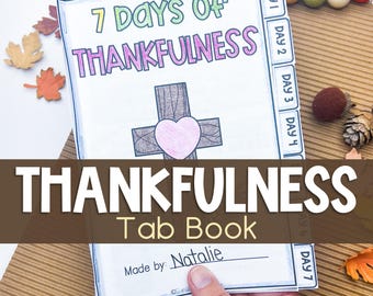 Thanksgiving Bible Printable for Kids - Christian Gratitude Lesson - Sunday School Activity - Homeschool Learning Tool- Gratitude Journal