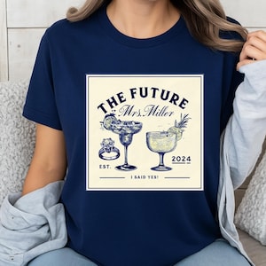 Future Mrs Shirt | Custom Bride T-Shirt, Engagement Gift for Her, Bride to Be Gift, Fiance Gift, Engagement Party Top