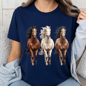 Cowboy Shirt Western Country Graphic Tee - Cowgirl Horse Rider Desert Shirt for Horse Lovers