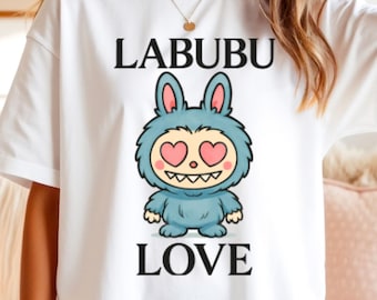 Labubu Shirt, Kawaii Cartoon Dolls T-Shirt, Cute Chibi Anime Graphic Tee, Colorful Labubu Characters Shirt, Gift for Boys, Kids, Fans