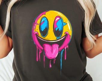 Smile Streetwear Smiley T-shirt, Graphic Tee - Etsy