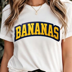 Funny Baseball Shirt Banana Mascot Oversized Comfort Colors Tee Let&#39;s Go Bananas Fan Baseball Season