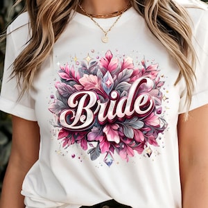Bachelorette Party Shirt Bride & Bridesmaid Tee Comfort Colors Wedding Party Top Bow Brides Babes Coquette