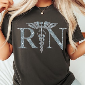 Registered Nurse Shirt for Women - RN T-Shirt Nursing Tee Gift for Registered Nurse RN Graduation Present