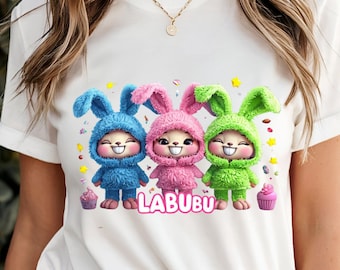 Labubu Shirt The Monsters Shirt | Cute Labubu Graphic Tee, Zimomo Tycoco Mokoko T-Shirt, Spooky Pato Shirt, Kawaii Labubu Shirt