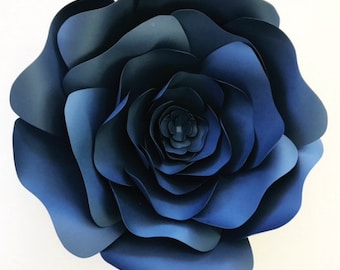 video tutorial large paper flowers template large paper etsy paper flower instruction