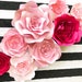 Paper flower nursery crib wall art, large paper flower backdrop for weddings showers photo walls, Kate Spade Inspired Paper Flower Wall Art