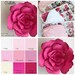 Paper Flower Kit, Do It Yourself paper flower kits, paper flower template kits, large paper flowers, paper flowers for nursery decor