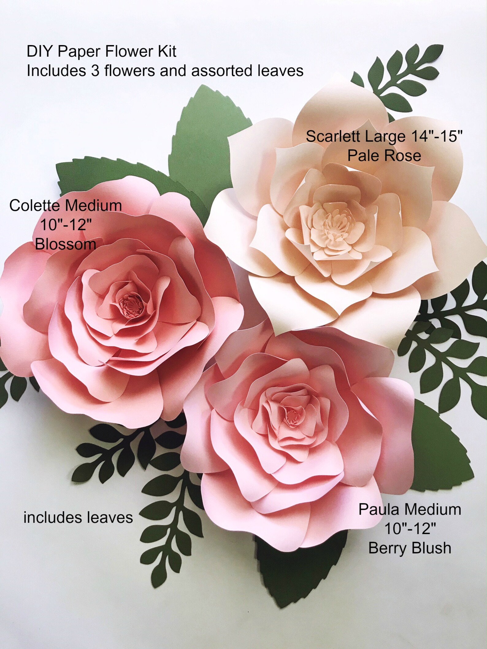 Paper Flower Kit DIY paper flower kits nursery decor over Etsy