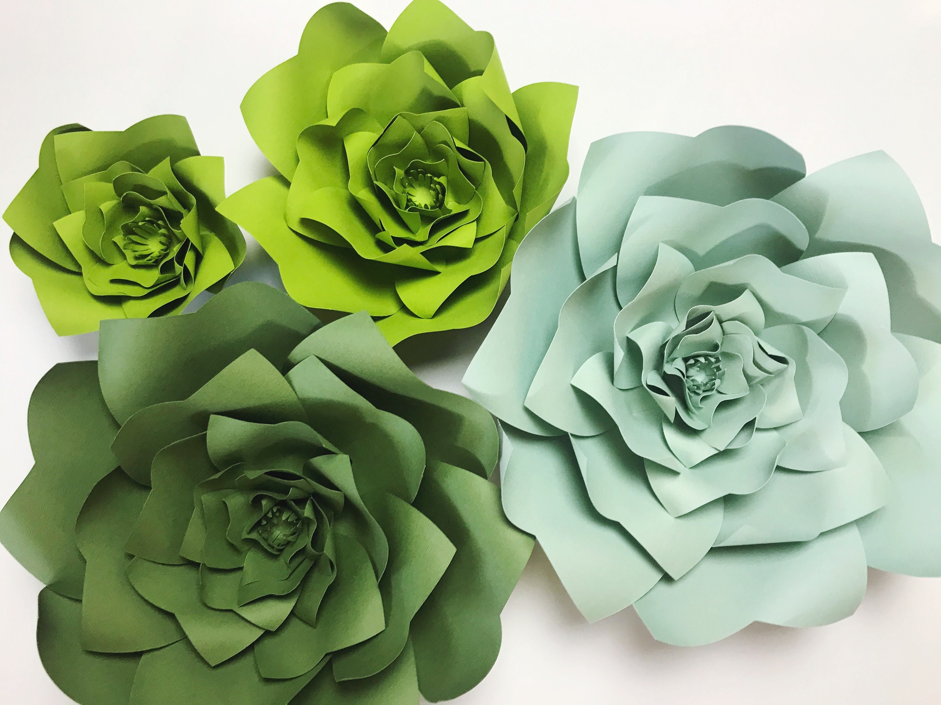 Paper flower succulent paper flower backdrop Paper flower Etsy