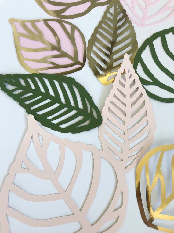Download Leaf Svg Templates For Paper Flower Diy Cutout Leaves Leaves Etsy