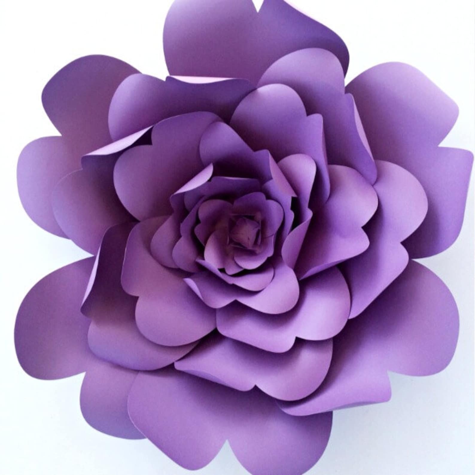 Paper flower template DIY paper flower pattern paper flower Etsy