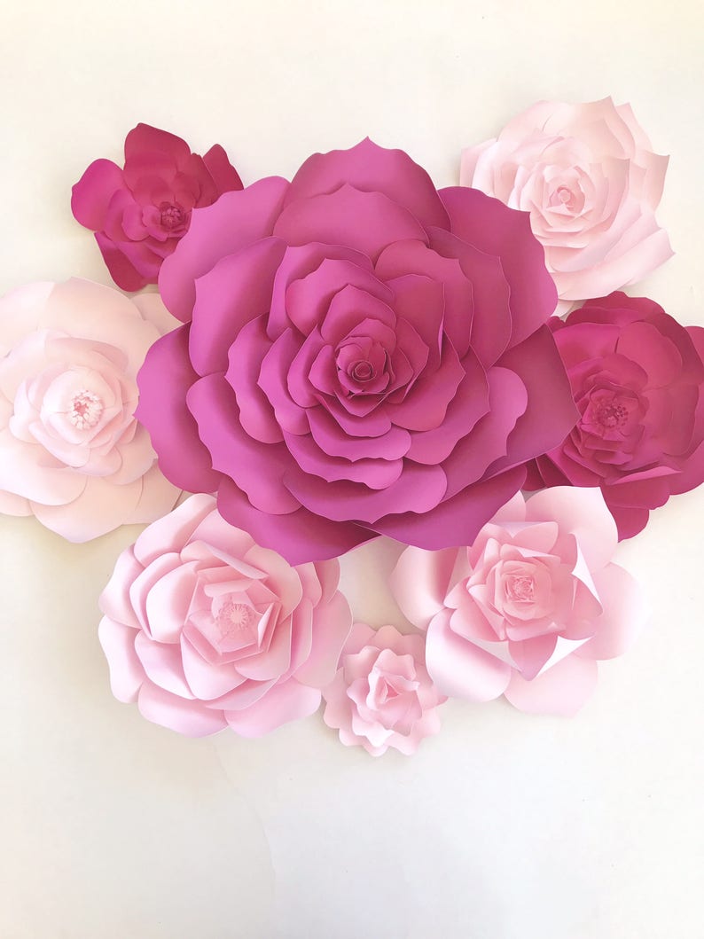 Paper Flower Templates Include Video Instructions DIY Paper - Etsy