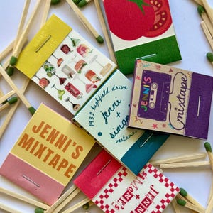 Printed Match Custom Matchbooks, Personalized Matches, Custom Printed Match Boxes - Etsy