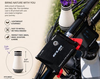 3D Printed Bike Flower Vase: Unique Handlebar Decor