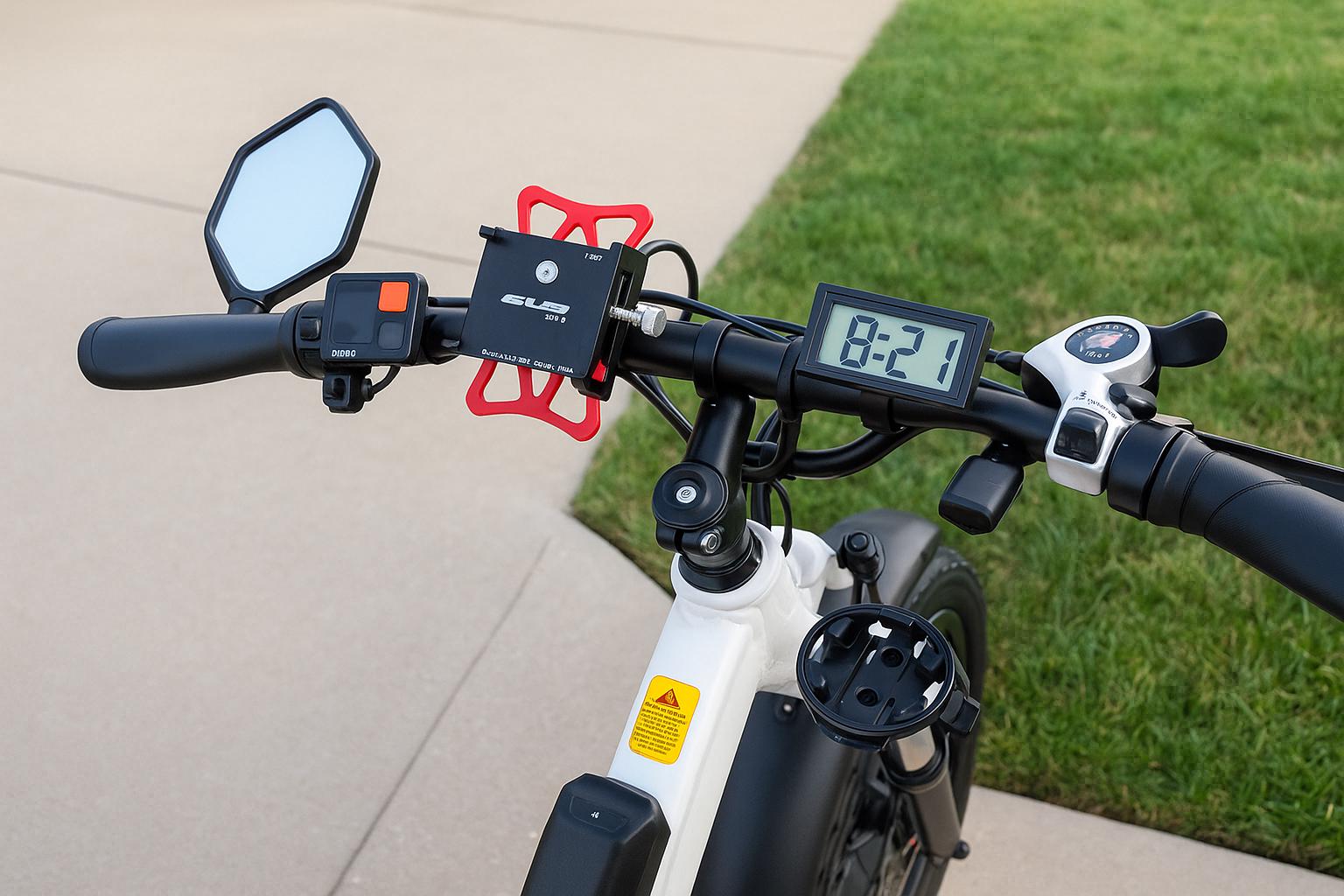 Bike Handlebar Clock: Digital Display for E-bikes, Motorcycles ...