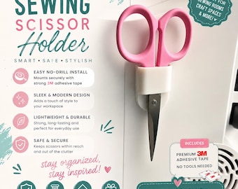 3D Printed Scissor Holder for Sewing Machine: Midwest Corn Plastic, 4-Pack