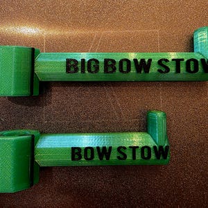 The Original Bow Stow and Big Bow Stow HEAVY DUTY headrest bow hanger gear hook for crossbows bows and anything else! FAST Shipping.