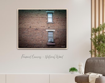 Weathered Brick Facade • Canvas | Metal | Framed | Fine Art Print •  Photography, Wall Art, Home Decor