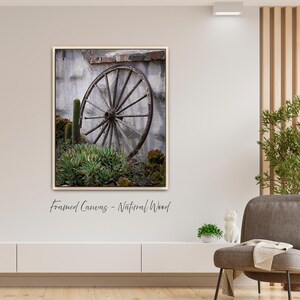 Weathered Wagon Wheel Photography Print: San Juan Capistrano Fine Art