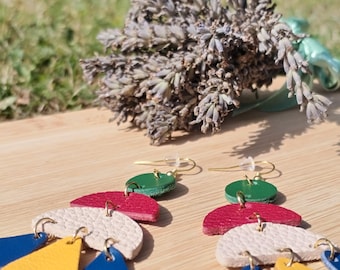 Leather earrings
