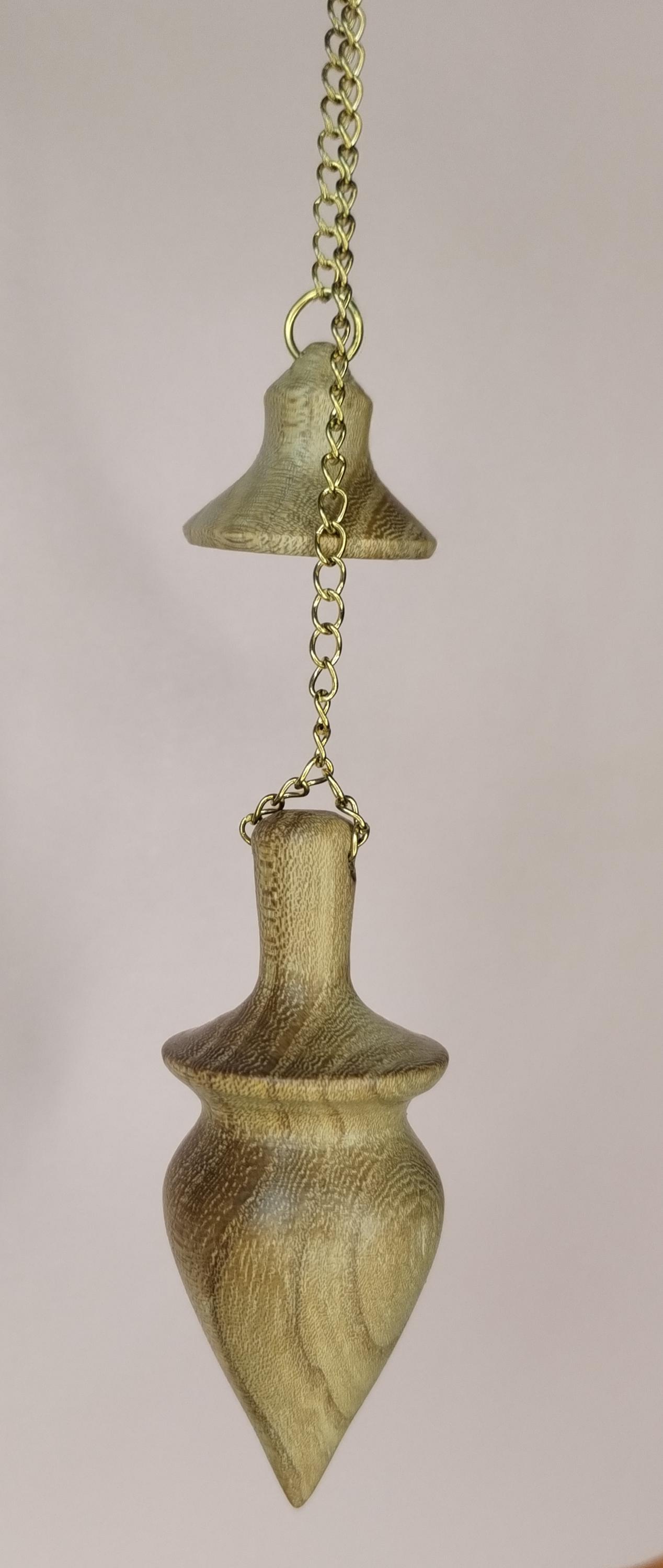 Oak Divination Pendulum - Hand Turned