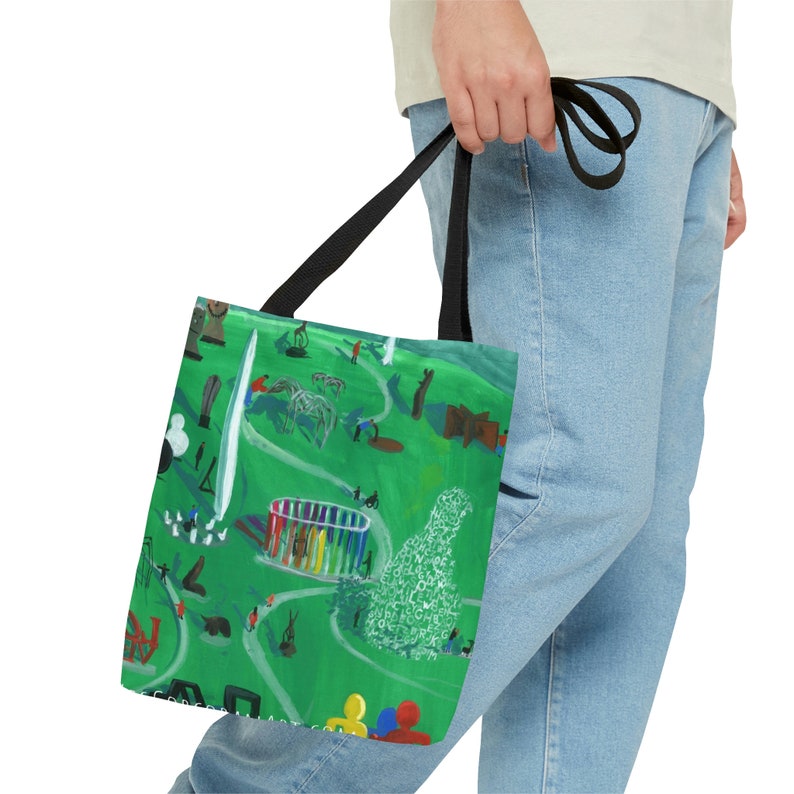 Sculpture Park All-Over Print Tote bag Des Moines Landmarks Pappajohn Sculpture Park image 4