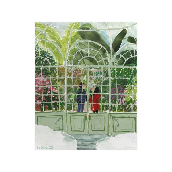 Time Travelers - Greenhouse - Como Conservatory - Garden Room - Satin Posters (various sizes)