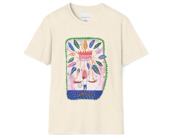 Unisex T-Shirt - Weird Little Guy modern folk art design