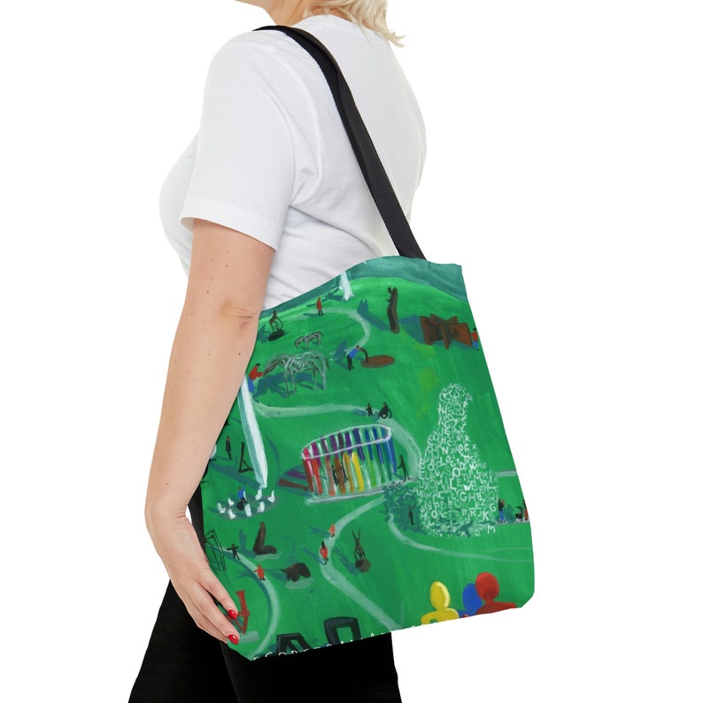 Sculpture Park All-Over Print Tote bag Des Moines Landmarks Pappajohn Sculpture Park image 8