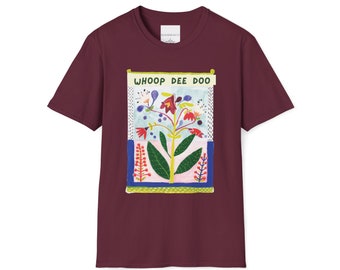 Unisex T-Shirt - Whoop Dee Doo modern folk art design