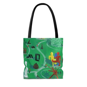 Sculpture Park All-Over Print Tote bag Des Moines Landmarks Pappajohn Sculpture Park image 2